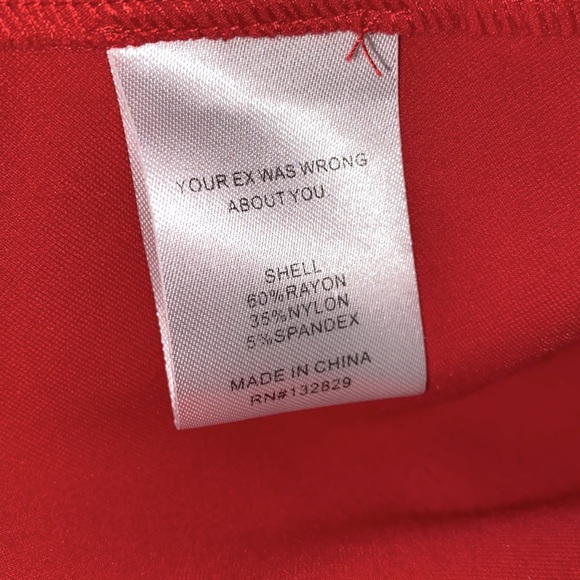 LPA x Revolve off the shoulder red mini dress size medium - Picture 12 of 15
